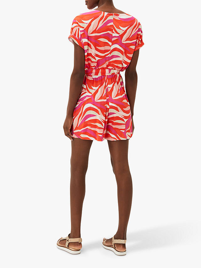 Phase Eight Meryl Abstract Print Playsuit, Multi