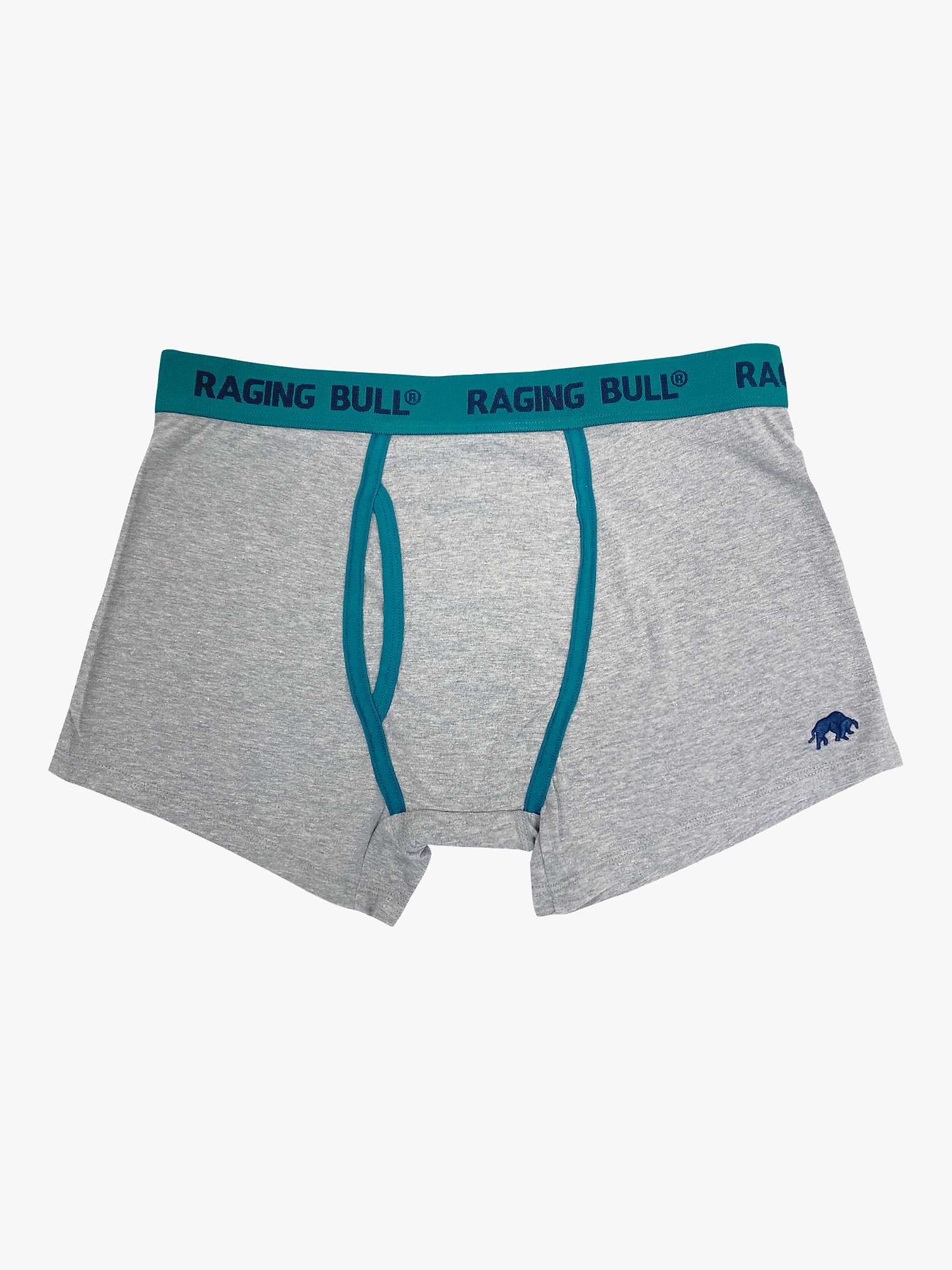 Raging Bull Cotton Stretch Boxers, Pack of 3, Forest Green at John ...