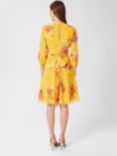 Hobbs Jasmina Floral Print Dress, Yellow