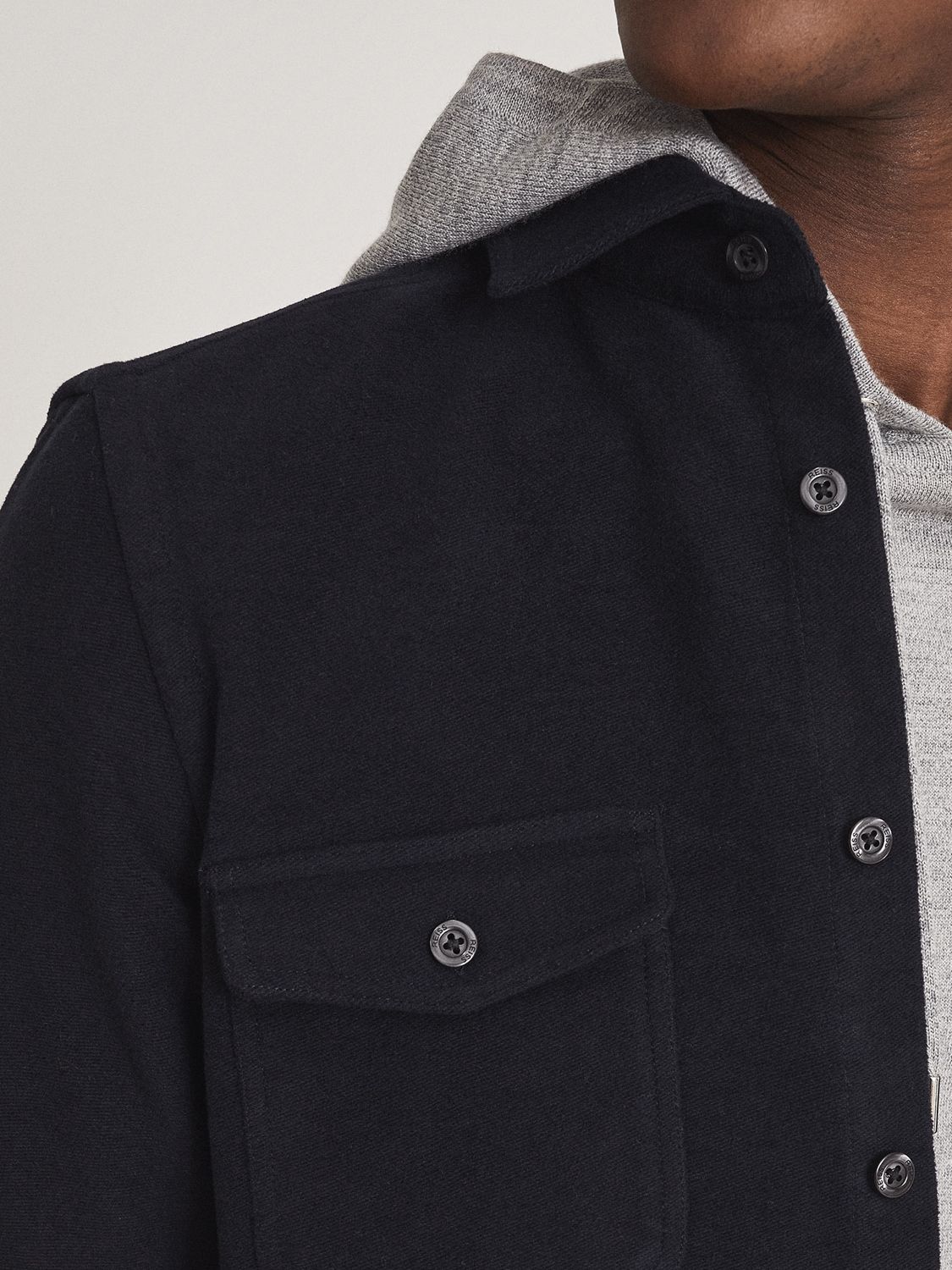 Reiss Miami Overshirt, Navy