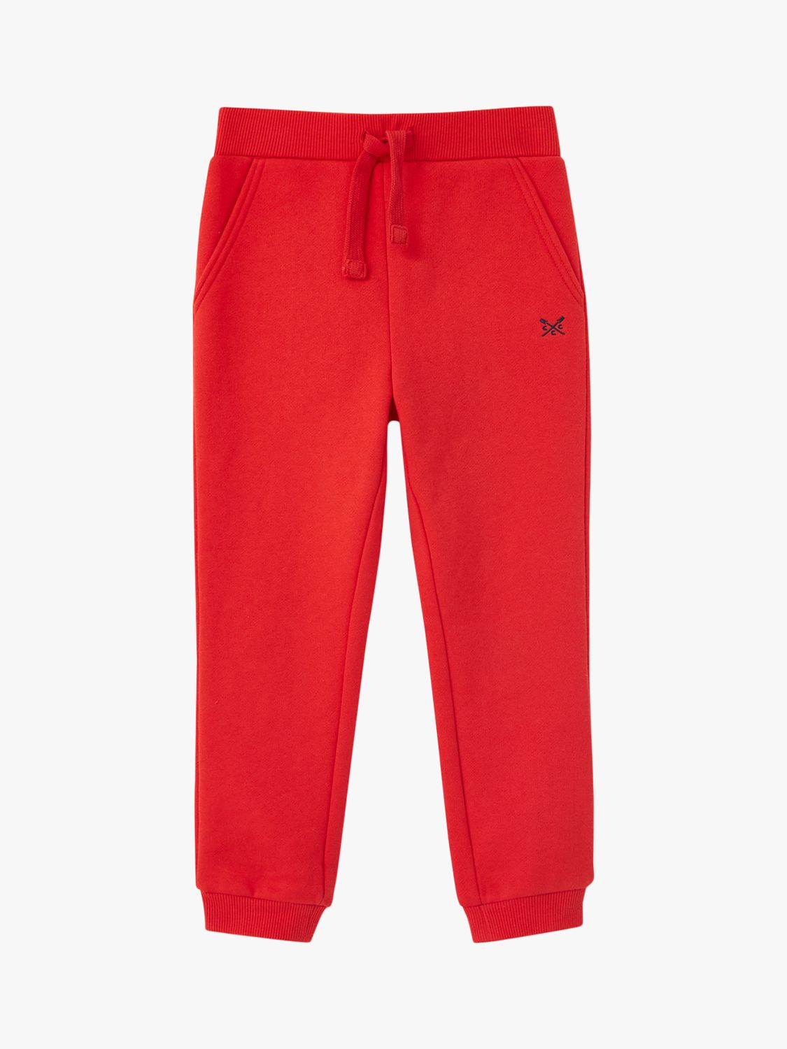 Crew Clothing Kids' Joggers, Bright Red at John Lewis & Partners