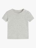 Noa Noa Miniature Baby Basic Cotton Stripe T-Shirt, Art Grey