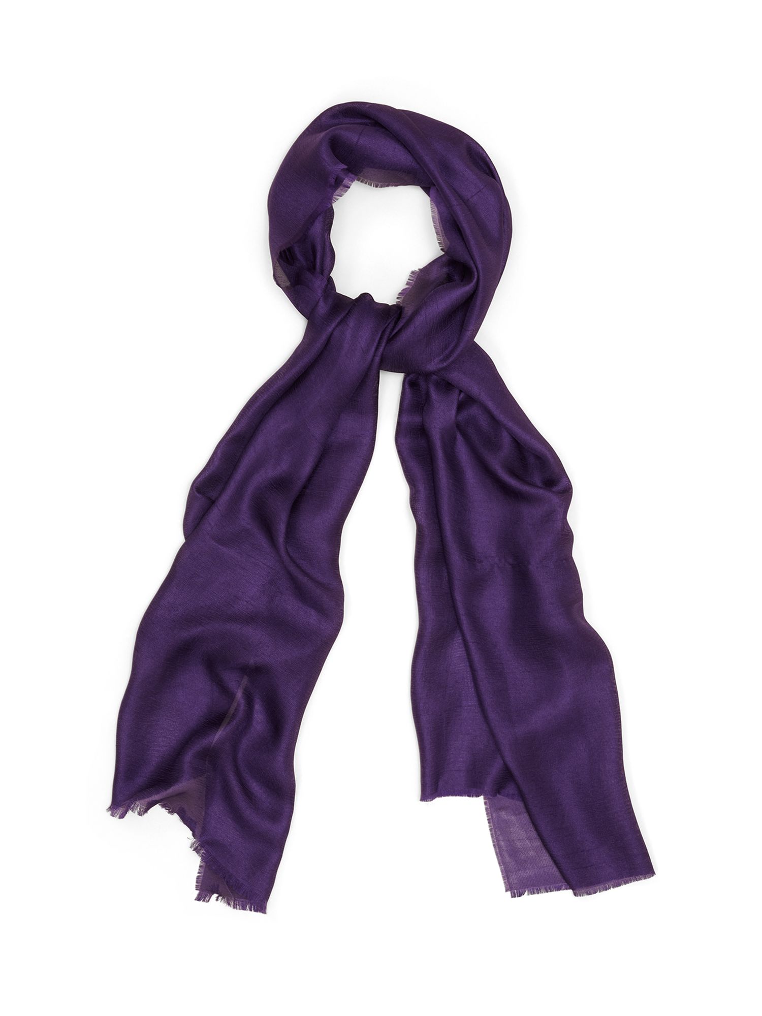 Phase Eight Verity Scarf, Violet at John Lewis & Partners