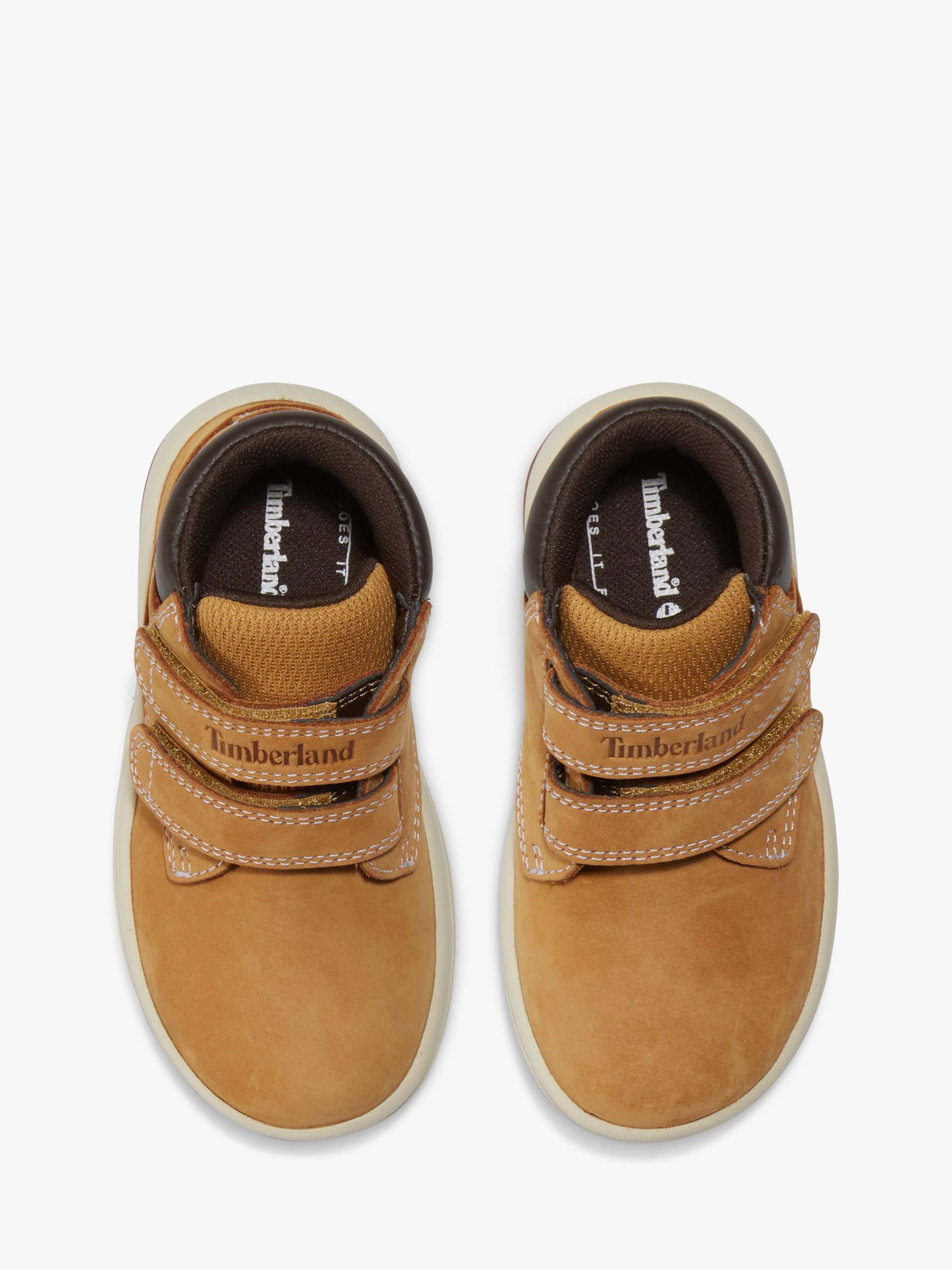Timberland Kids' Toddle Tracks High Top Trainers, Wheat Nubuck, 21