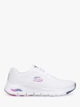 Skechers Arch Fit Infinity Lace Up Trainers, White