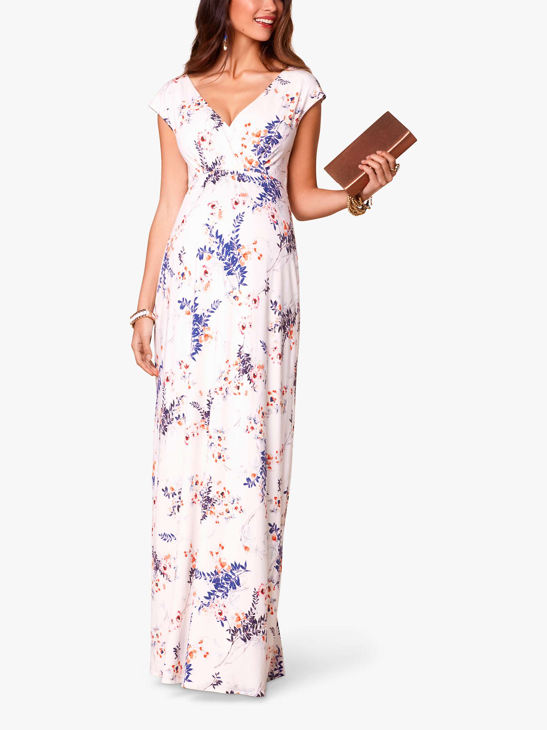 Buy Tiffany Rose Alana Japanese Garden Print Maternity Maxi Dress, Ivory/Multi Online at johnlewis.com