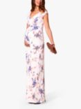 Tiffany Rose Alana Japanese Garden Print Maternity Maxi Dress, Ivory/Multi