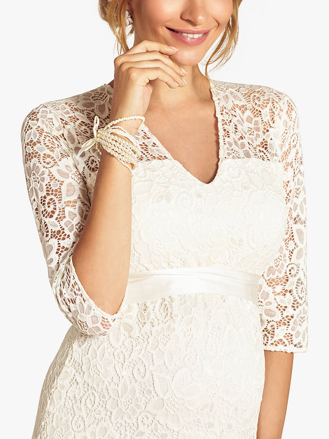 Tiffany Rose Suzie Maternity Floral Lace Wedding Dress, Ivory