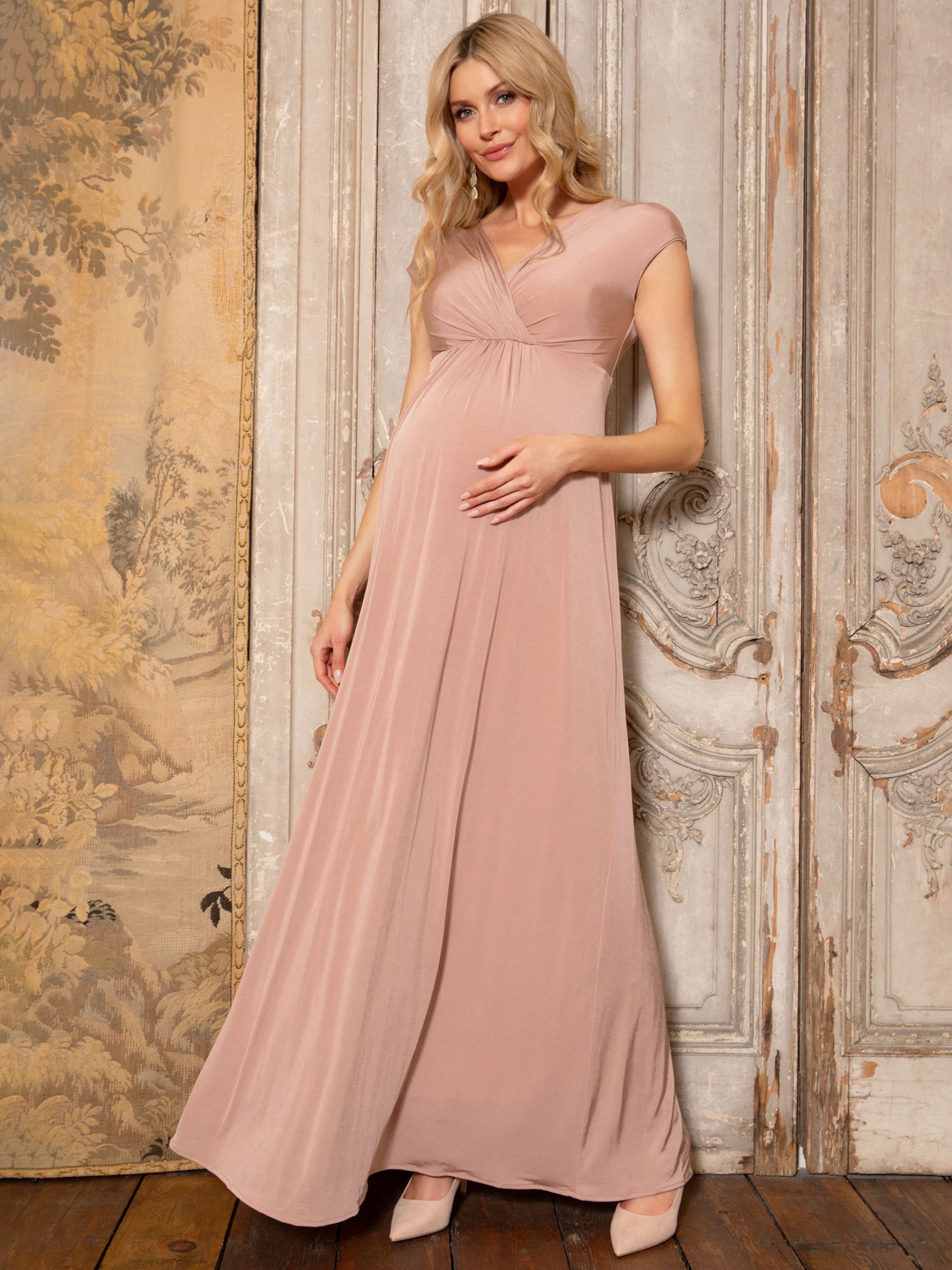 Amelia Lace Maternity Dress Short Cameo Rose Pink - Maternity Wedding  Dresses, Evening Wear and Party Clothes by Tiffany Rose
