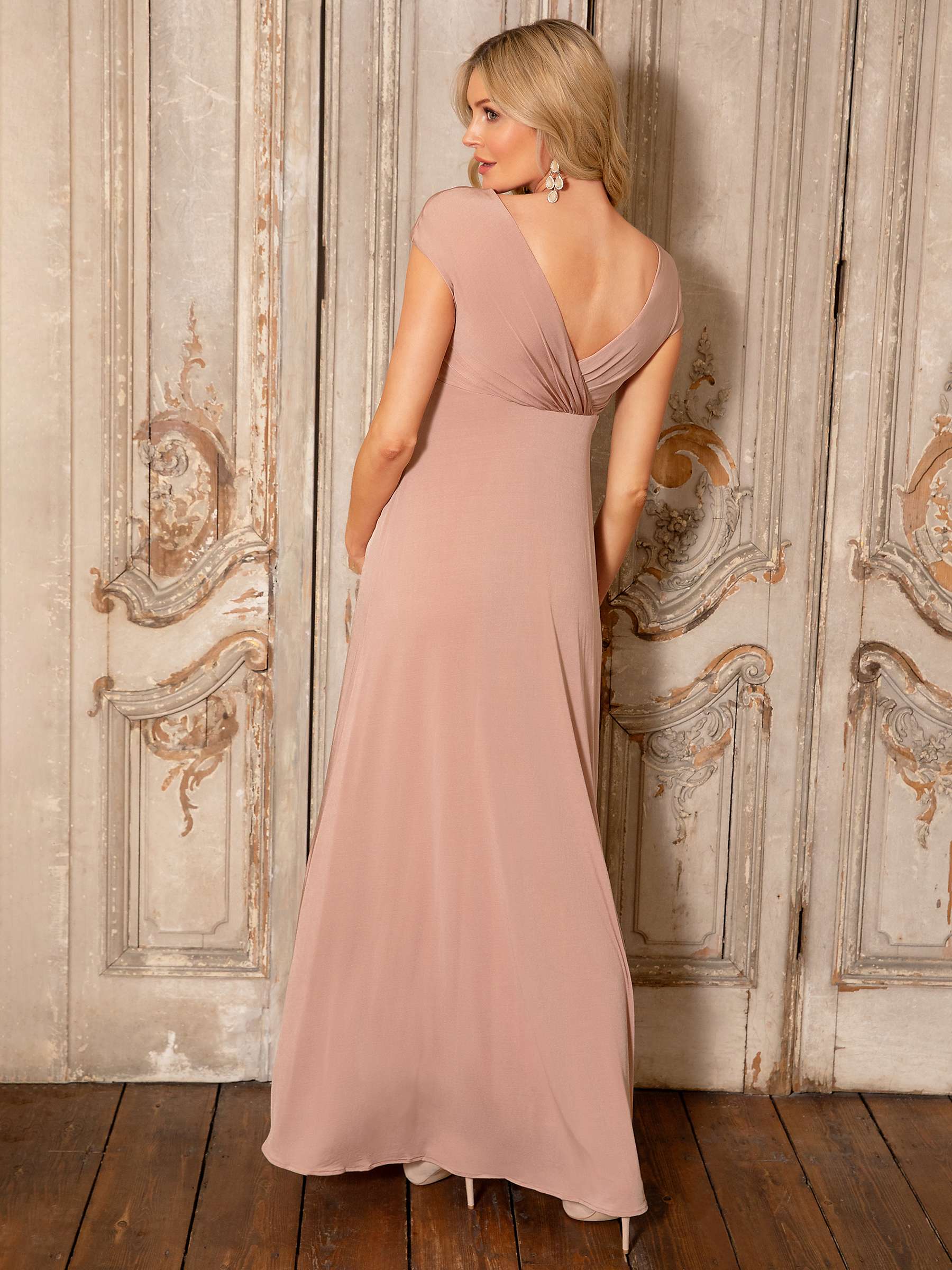 Tiffany Rose Francesca Maternity Maxi Dress, Blush at John Lewis & Partners