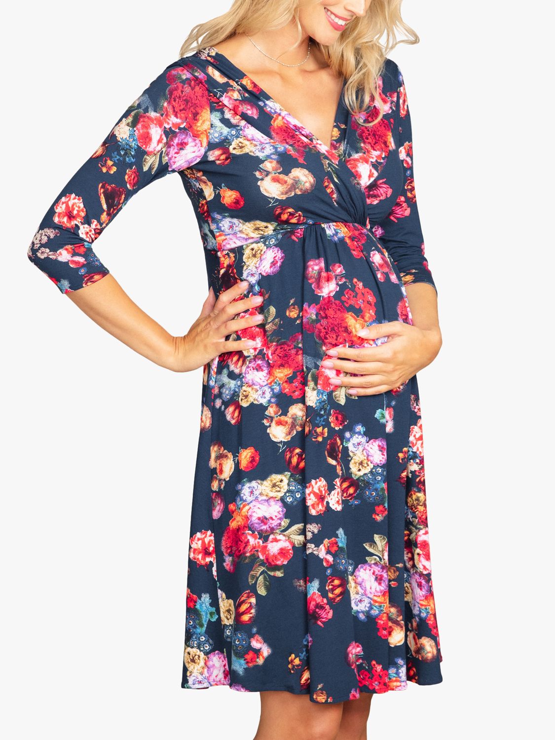 Tiffany Rose Willow Floral Maternity Dress, Midnight Garden, 6-8