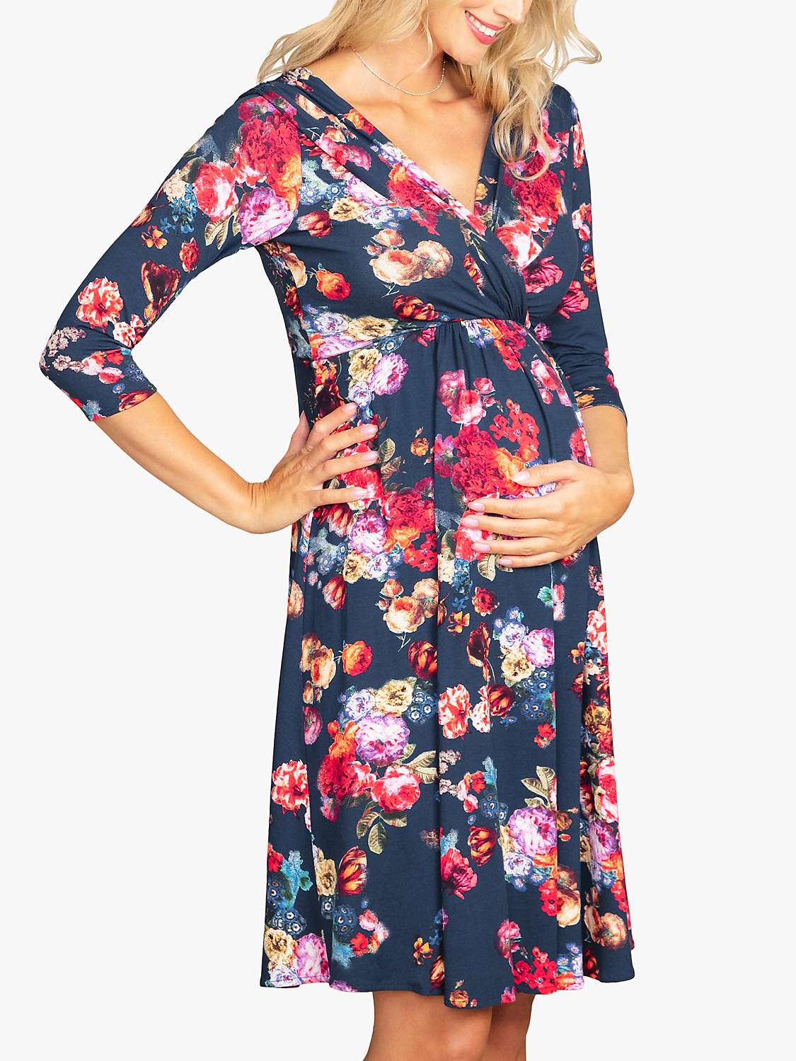 Buy Tiffany Rose Willow Floral Maternity Dress, Midnight Garden Online at johnlewis.com