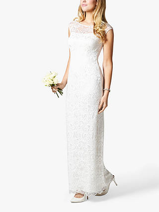 Alie Street Amber Floral Lace Maxi Wedding Dress, Ivory