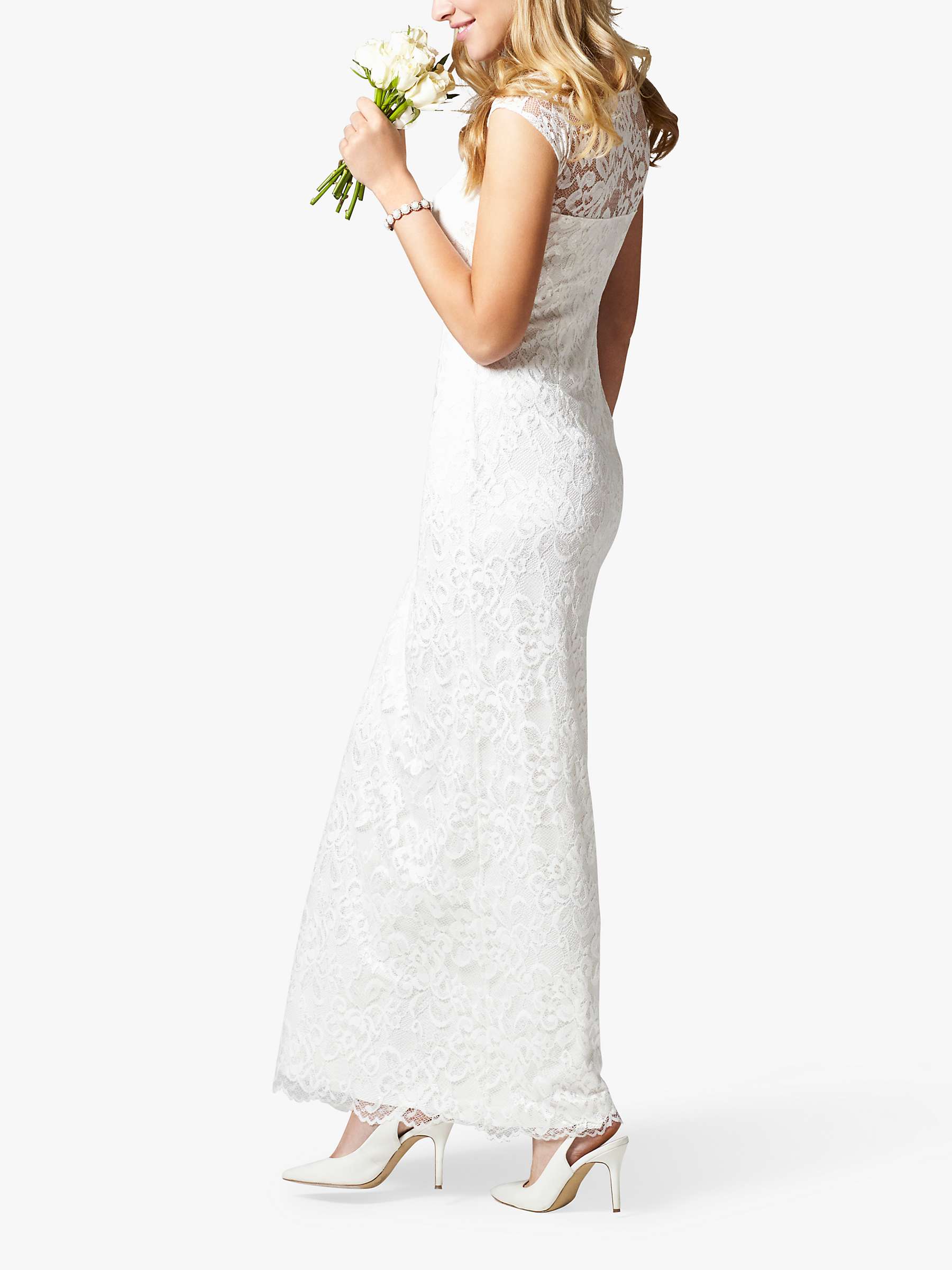 Buy Alie Street Amber Floral Lace Maxi Wedding Dress, Ivory Online at johnlewis.com