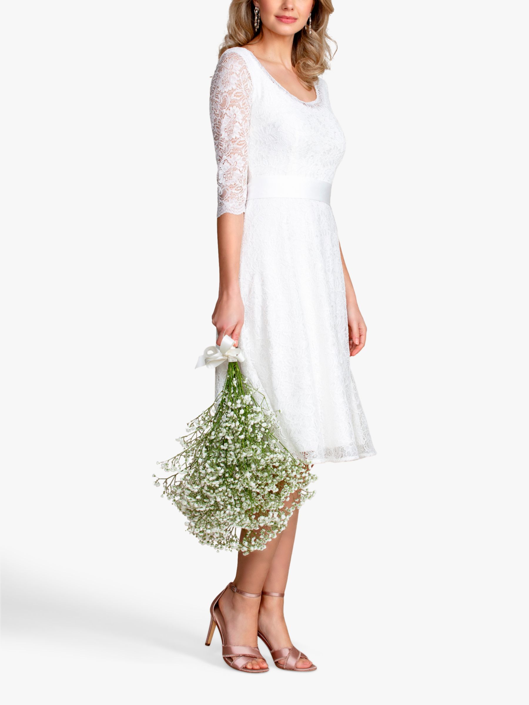 Buy Alie Street Arabella Floral Lace Wedding Dress, Ivory Online at johnlewis.com