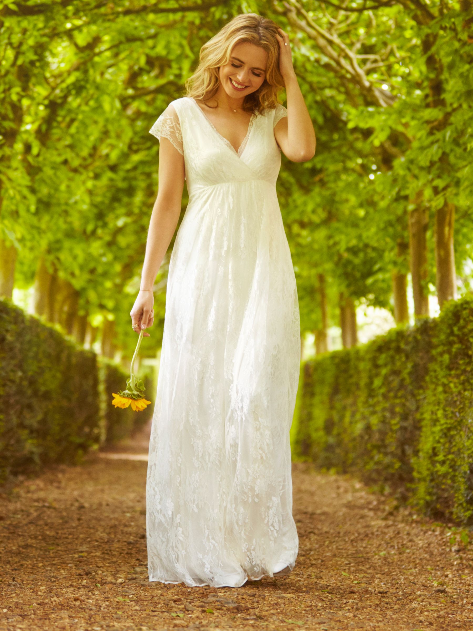 Alie Street Evangeline Intricate Lace Wedding Dress, Ivory Dream, 6-8