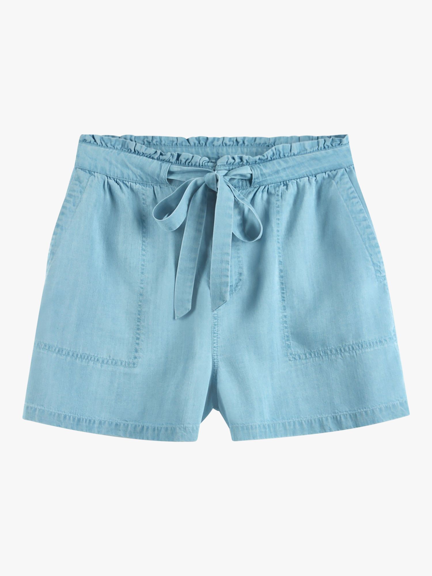 Buy HUSH Chambray Shorts, Light Blue Authentic Online at johnlewis.com