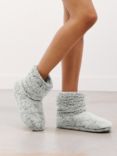 John Lewis High Pile Fleece Slipper Boots