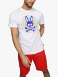 Psycho Bunny Andrew Pima Cotton Logo Graphic T-Shirt, White