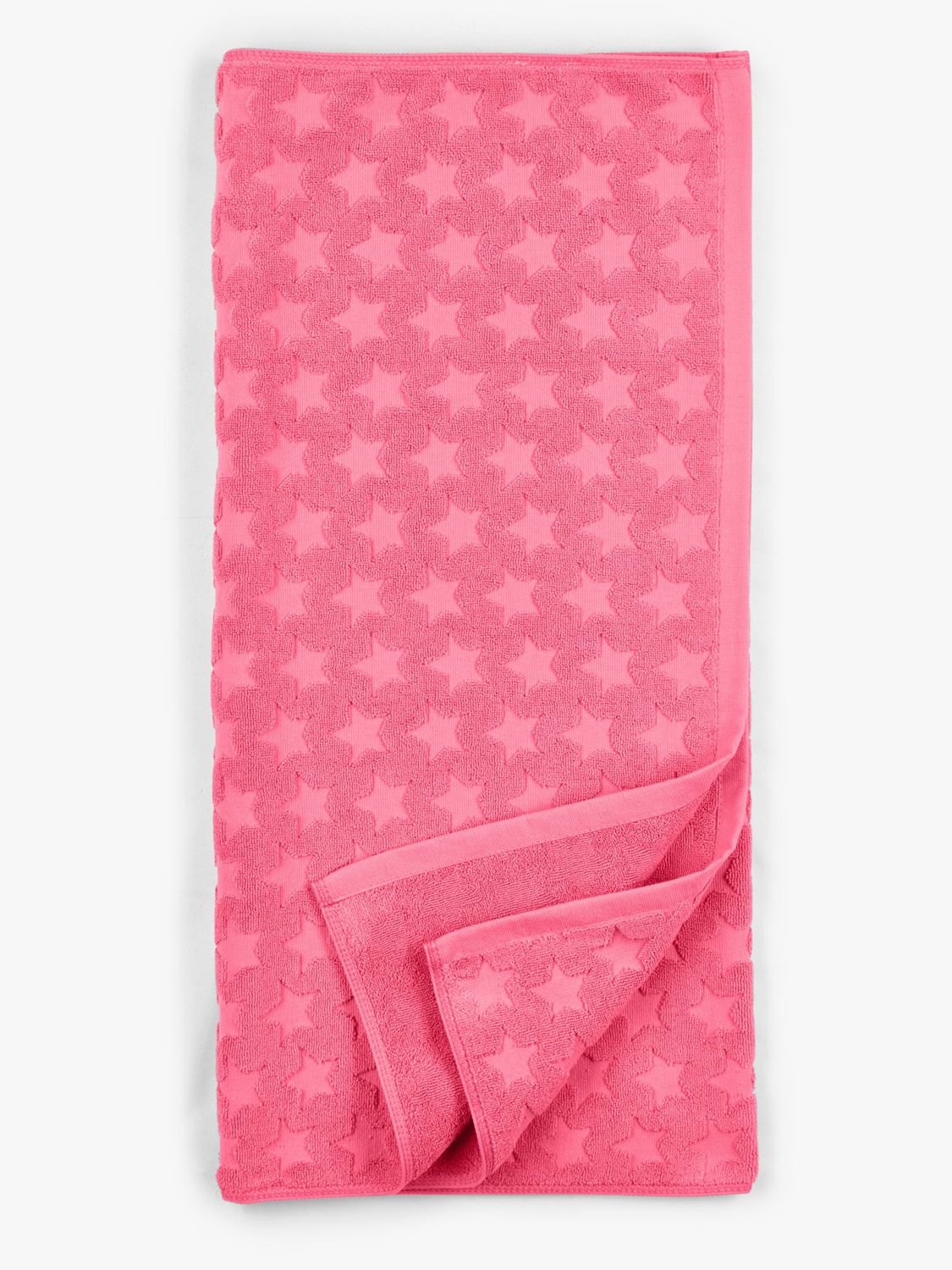 Pink Star Print Hand Towel