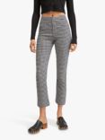 Mango Gingham Cropped Trousers