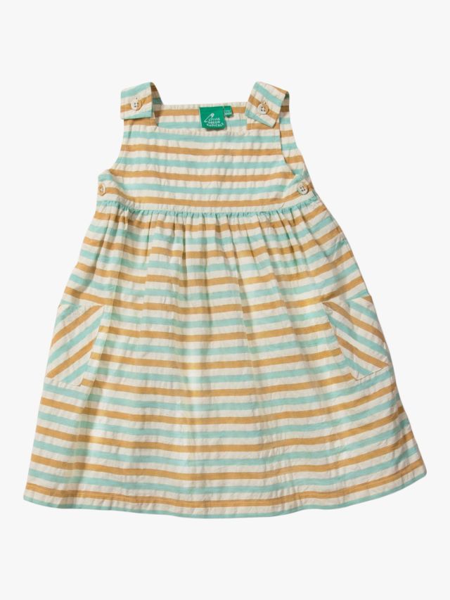Little Green Radicals Baby Cotton Stripe Dress, Multi, 9-12 months