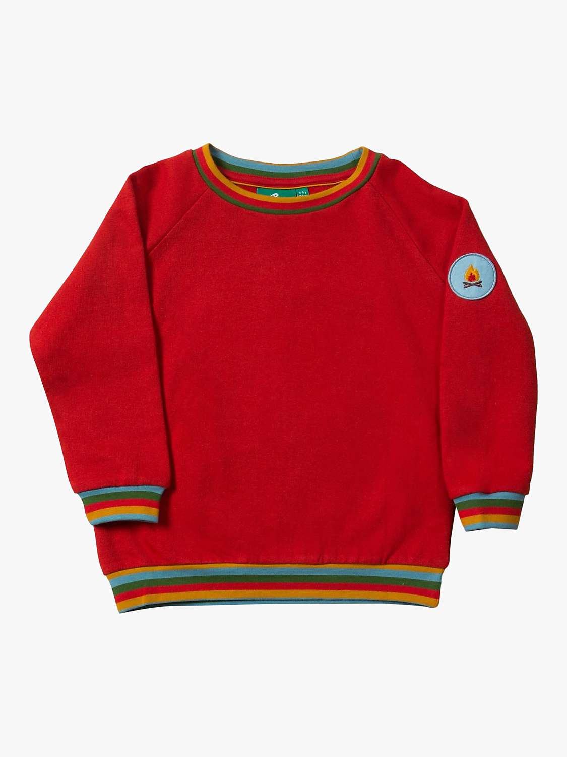 Buy Little Green Radicals Baby Cotton Marl Sweatshirt Online at johnlewis.com