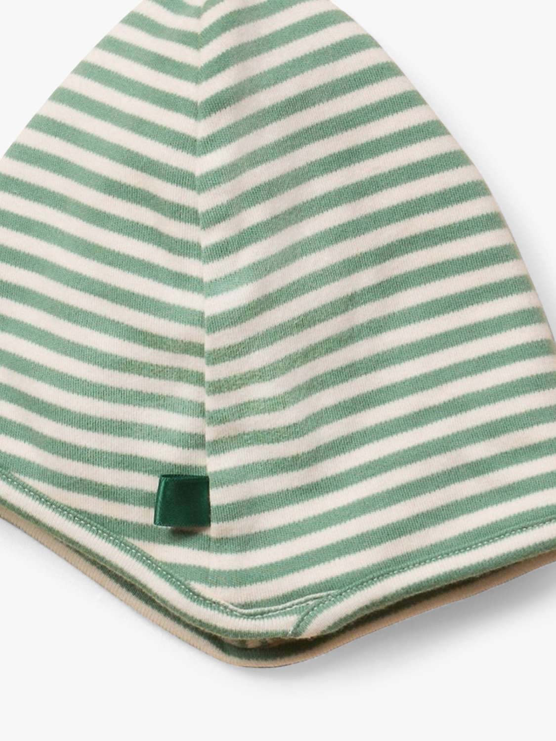 Buy Little Green Radicals Baby Organic Cotton Striped Hat, Green Online at johnlewis.com