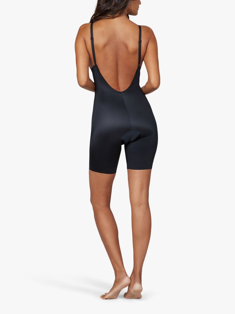 SPANX® Medium Control Suit Your Fancy Low Back Plunge Mid Thigh Bodysuit
