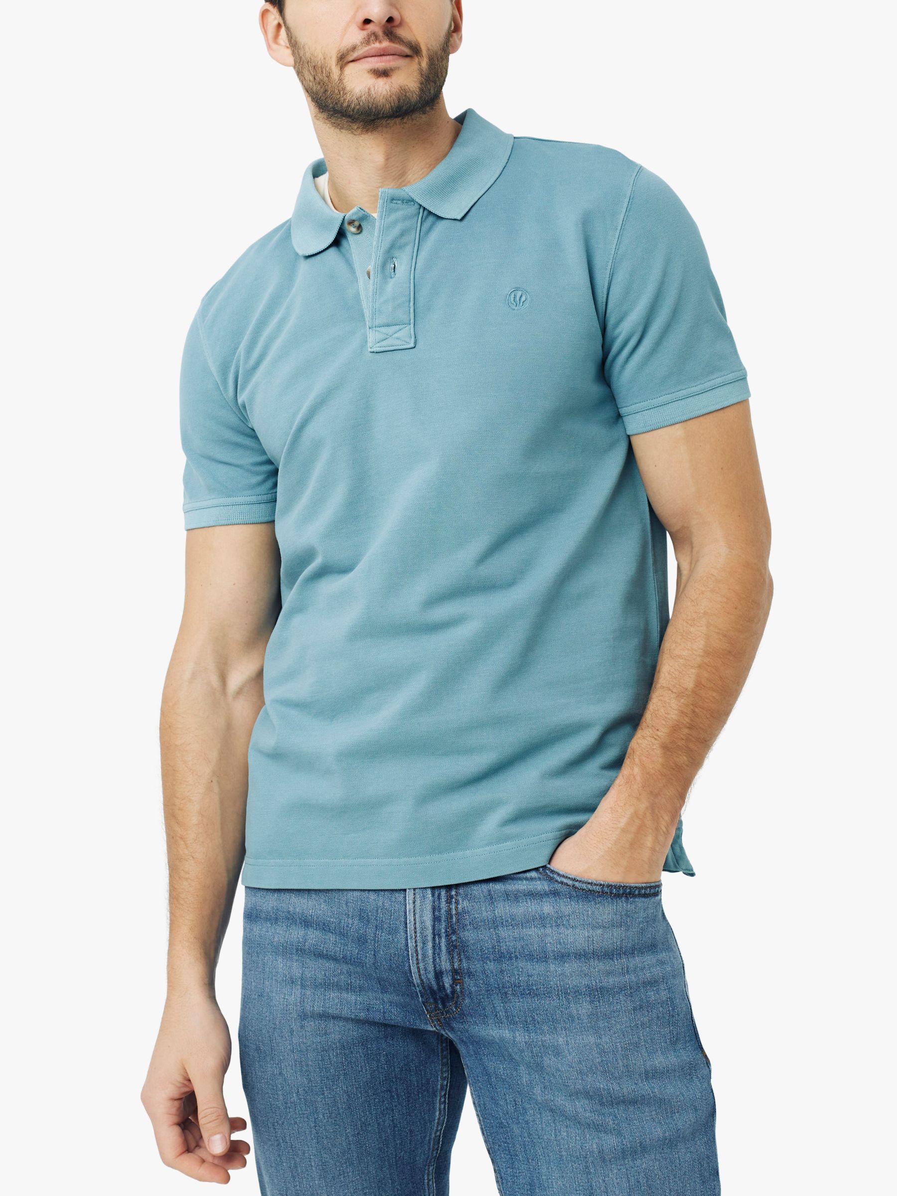 FatFace Piqué Cotton Polo Shirt Ocean Blue XXL male 96% cotton, 4% elastane