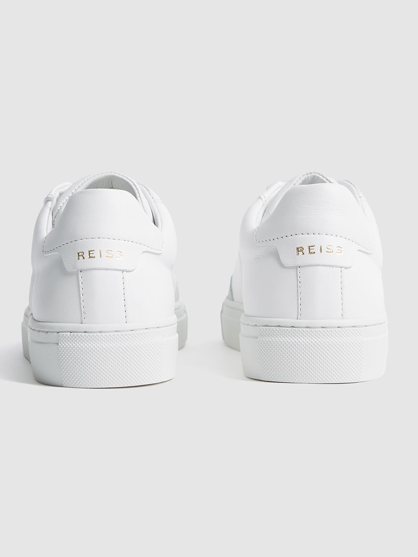 Buy Reiss Ashley Leather Low Top Trainers Online at johnlewis.com