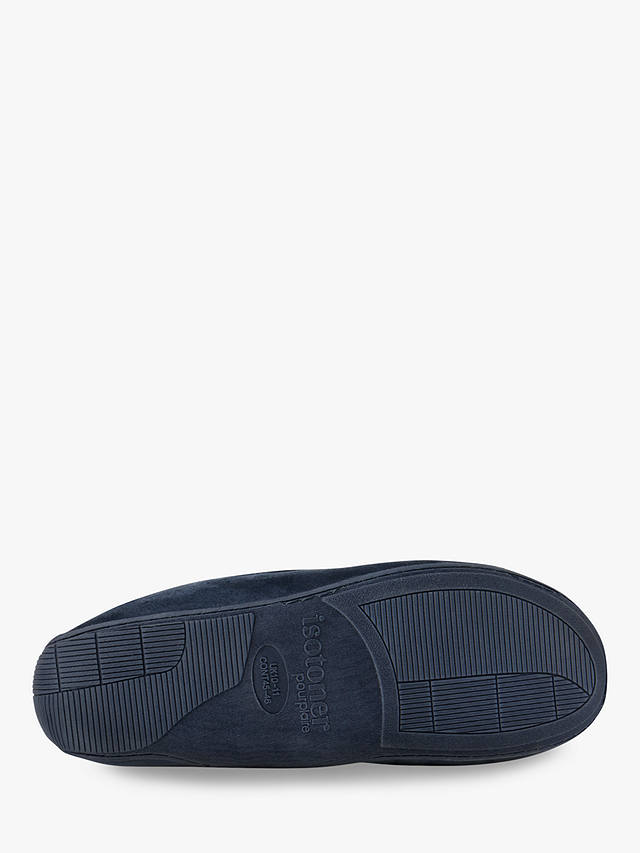 totes Pillowstep Driving Moccasin Slippers, Navy/Blue