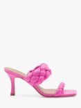 Dune Message Leather Quilted Mules, Pink