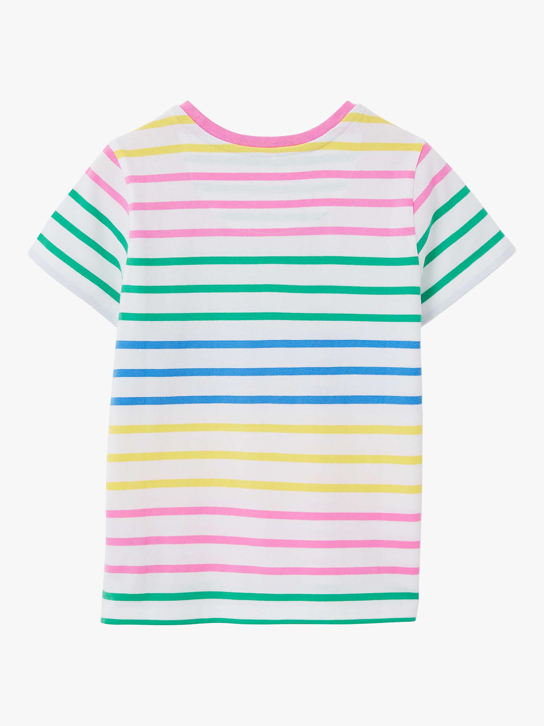 Crew Clothing Kids' Breton Stripe T-Shirt, Multi at John Lewis & Partners