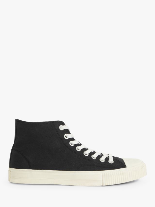 Black canvas best sale hi tops