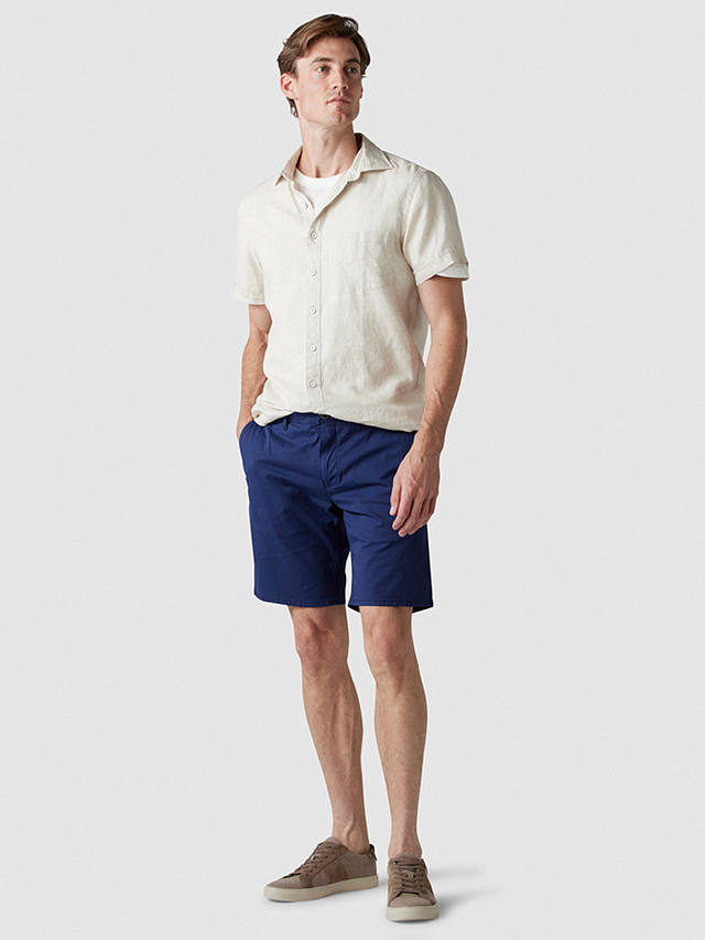 Rodd & Gunn Ellerslie Linen Slim Fit Short Sleeve Shirt, Flax