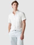 Rodd & Gunn Ellerslie Linen Slim Fit Short Sleeve Shirt, Snow