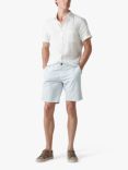 Rodd & Gunn Ellerslie Linen Slim Fit Short Sleeve Shirt, Snow