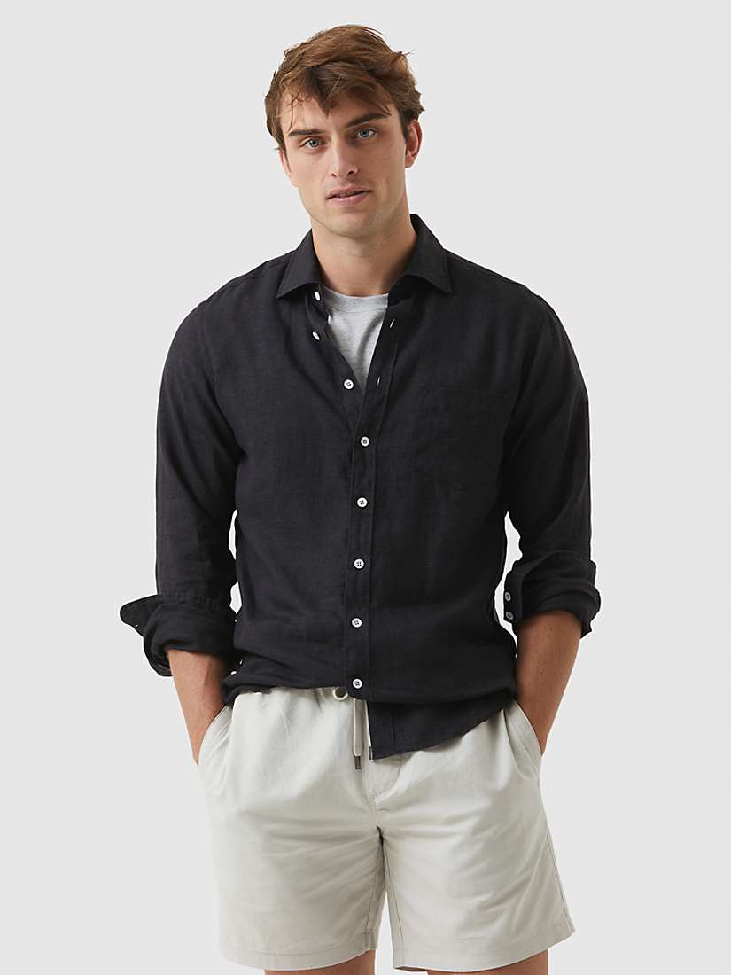 Buy Rodd & Gunn Seaford Long Sleeve Slim Fit Linen Shirt Online at johnlewis.com