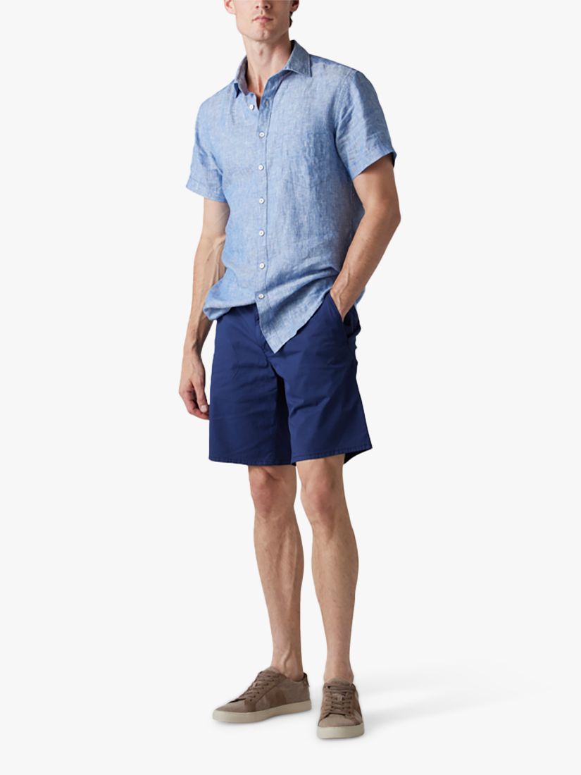 Buy Rodd & Gunn Ellerslie Linen Slim Fit Short Sleeve Shirt Online at johnlewis.com