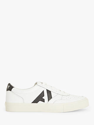 John Lewis ANYDAY Logo Leather Trainers
