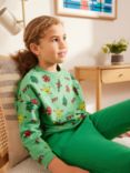 John Lewis ANYDAY Kids' Joy Christmas Sweatshirt, Green