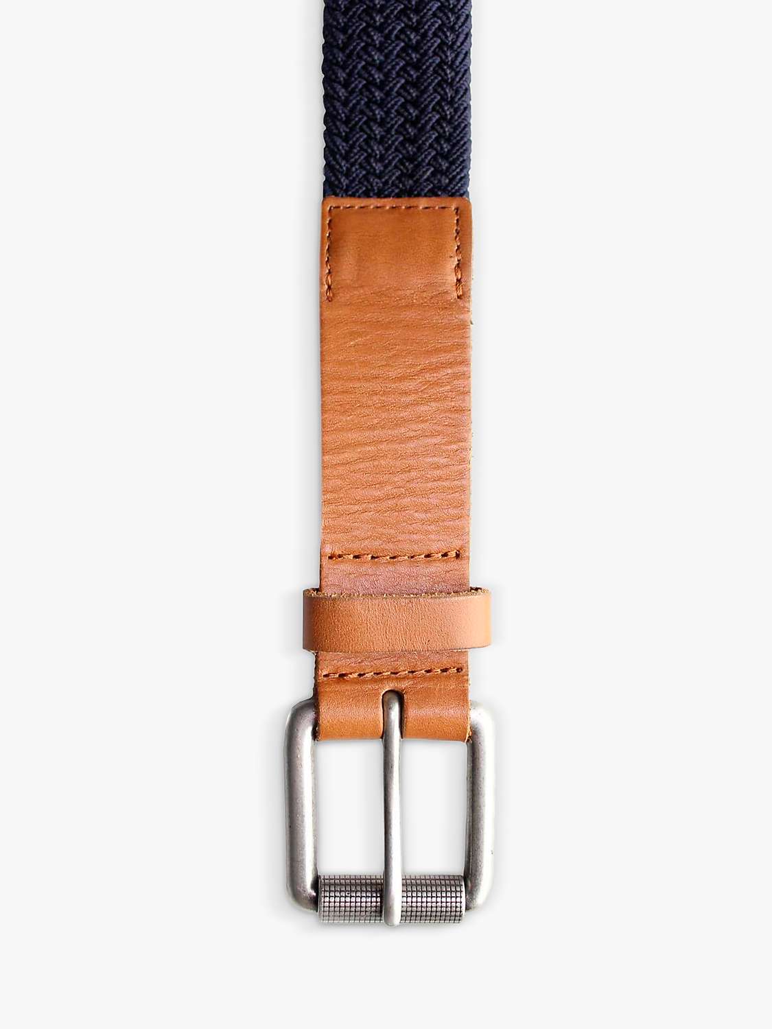 Buy Raging Bull Woven Textured Belt, Navy Online at johnlewis.com