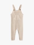 The Little Tailor Baby Knitted Dungarees, Fawn