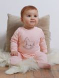 The Little Tailor Baby Rocking Horse Print Sleepsuit