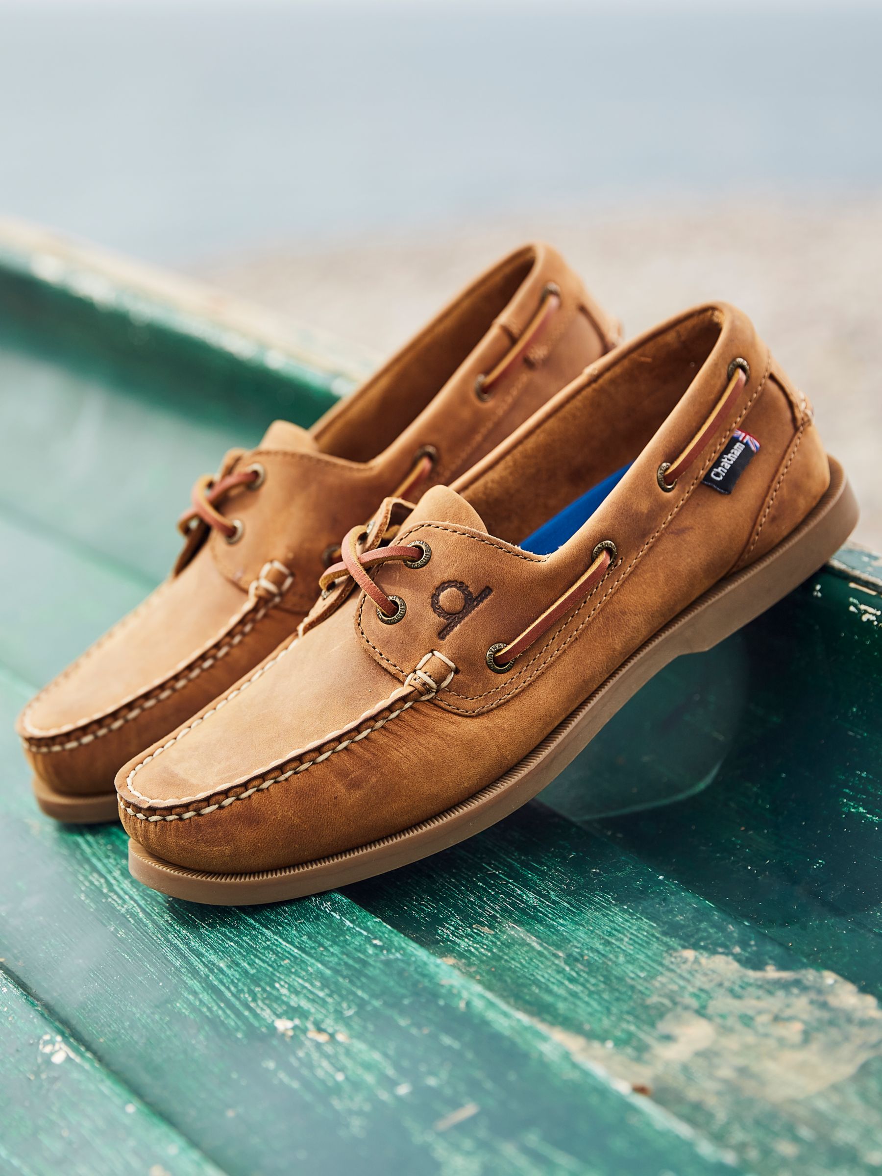 Chatham Deck II G2 Leather Boat Shoes, Walnut, 7