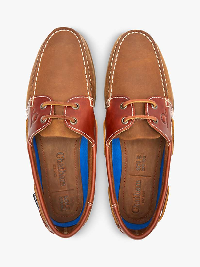 Buy Chatham Bermuda II G2 Leather Boat Shoes, Tan Online at johnlewis.com