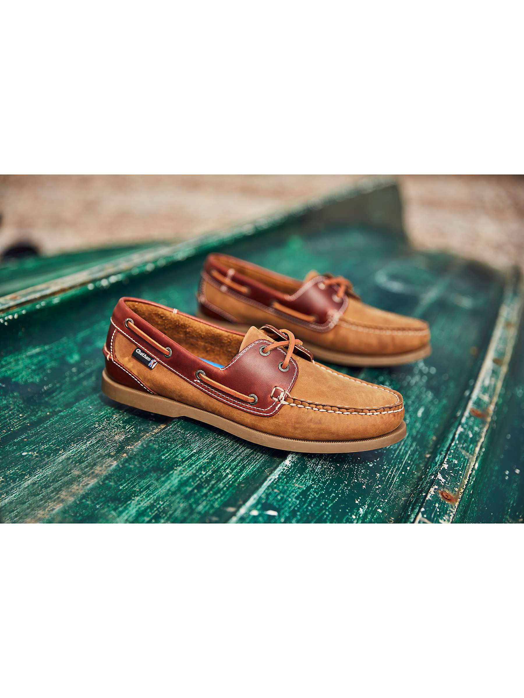 Buy Chatham Bermuda II G2 Leather Boat Shoes, Tan Online at johnlewis.com