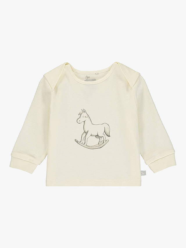 The Little Tailor Baby Rocking Horse Top, Cream