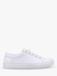 Hush Puppies Tessa Suede Lace Up Trainers, White